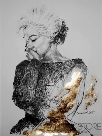 Leszek Gaczkowski-Marilyn Monroe-Rysunek