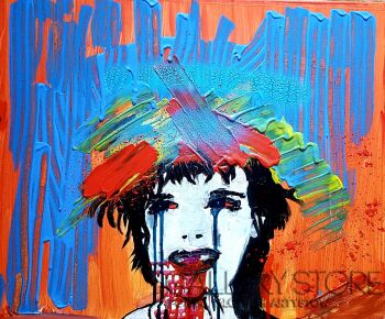 Magdalena Armanda Kołakowska-Lipstik on the glass- KORA-Malarstwo