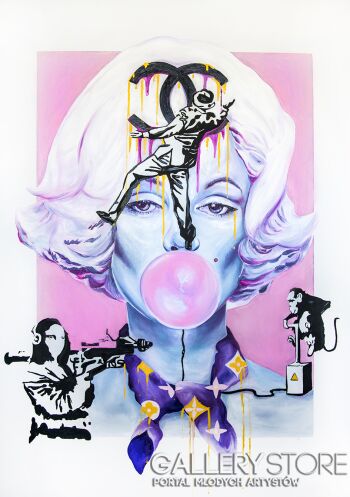 Banksy with Marylin