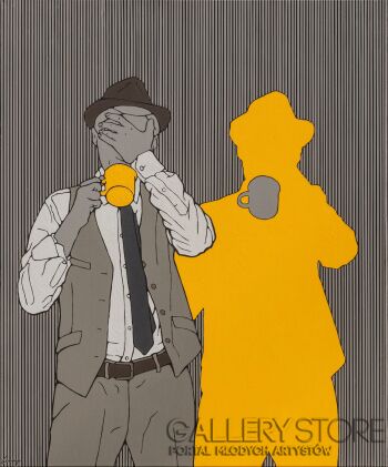 Marcin Lenczowski-Żółty nr 47-Akryl