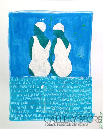 Marcin Waśka-Basen 3, przerwana rozmowa-Malarstwo