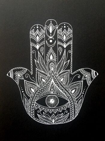 Marcin Waśka-Hamsa, ręka Fatimy-Rysunek