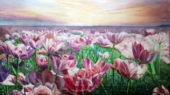 Marek Kuśmirek-TULIPANY-Akryl