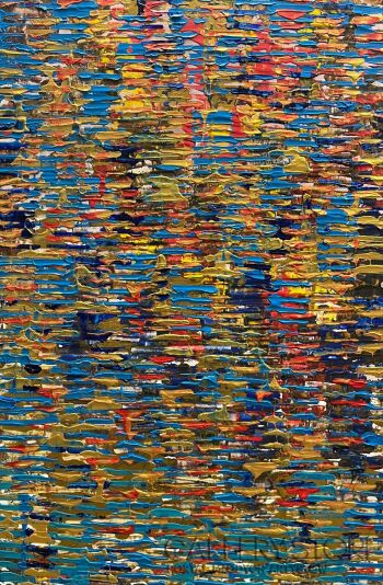 Mariola Świgulska-Radość kolorowych odbić w rzece-Malarstwo