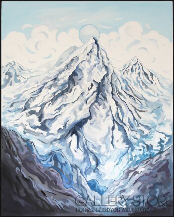 Monika Siwiec-Zimowe wzgórza-Malarstwo