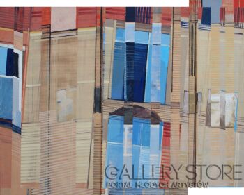 Natalia Rozmus - Esparza-Po-widoki miasta nr.3-Olej