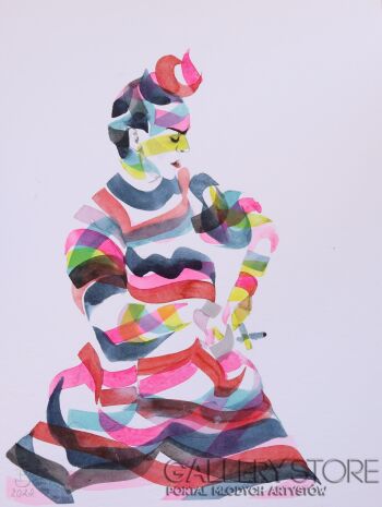 Frida z papierosem