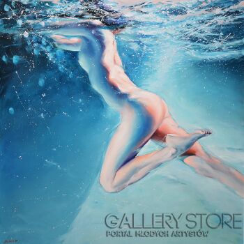 Rafał Knop-Madame Butterfly XXVI  SWIMMING POOL-Olej