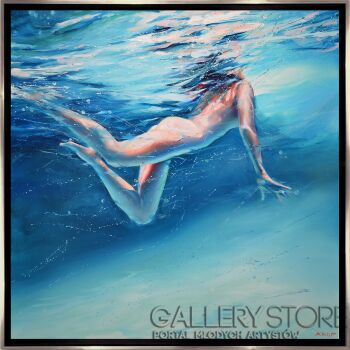 Rafał Knop-Madame Butterfly XXVII SWIMMING POOL-Olej