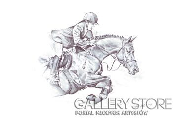 Rafał Kulik-Koń - sportowy styl-Rysunek