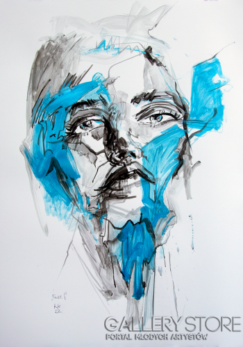 Robert Kasprzyk-Face 1 -RK22-Rysunek