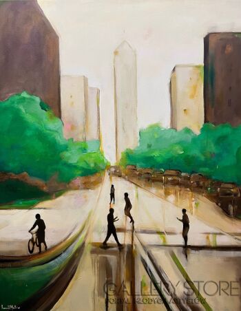 Romuald Mulk Musiolik-Oakdowntown-Malarstwo