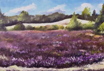 Tomasz Olszewski-Wrzosy na Pustyni Kozłowskiej-Malarstwo