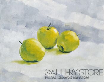 Wiaszesław Rogin-Trzy jabłka-Malarstwo