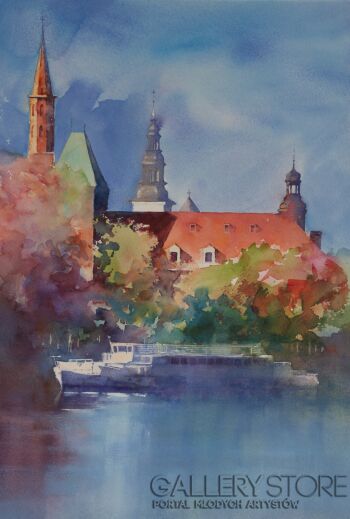 Witold Zieliński-WROCŁAW - NAD ODRĄ III-Malarstwo