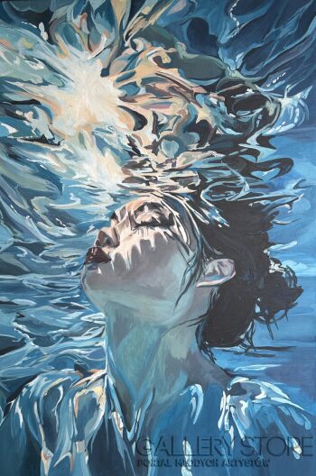 Zuzanna Strychalska-POD WODĄ III -Malarstwo