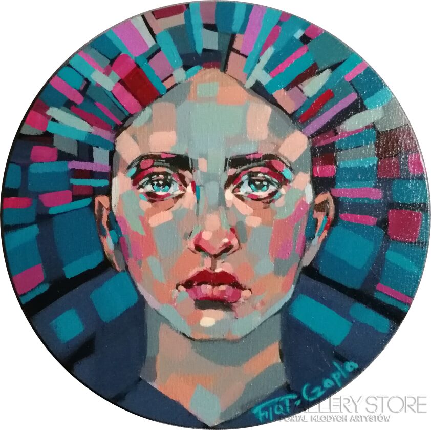 Agnieszka Fijał- Czapla-Spojrzenie-Akryl