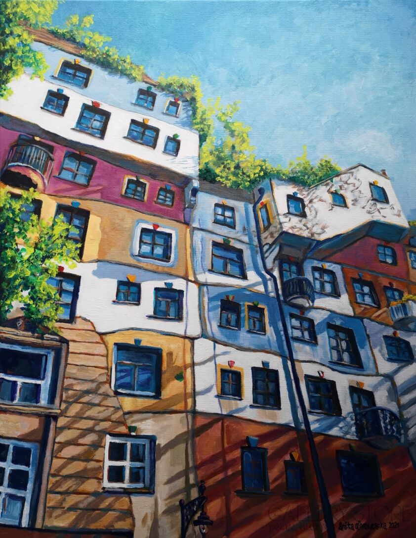 Anita Domeracka-Dom Hundertwassera, Wiedeń-Akryl