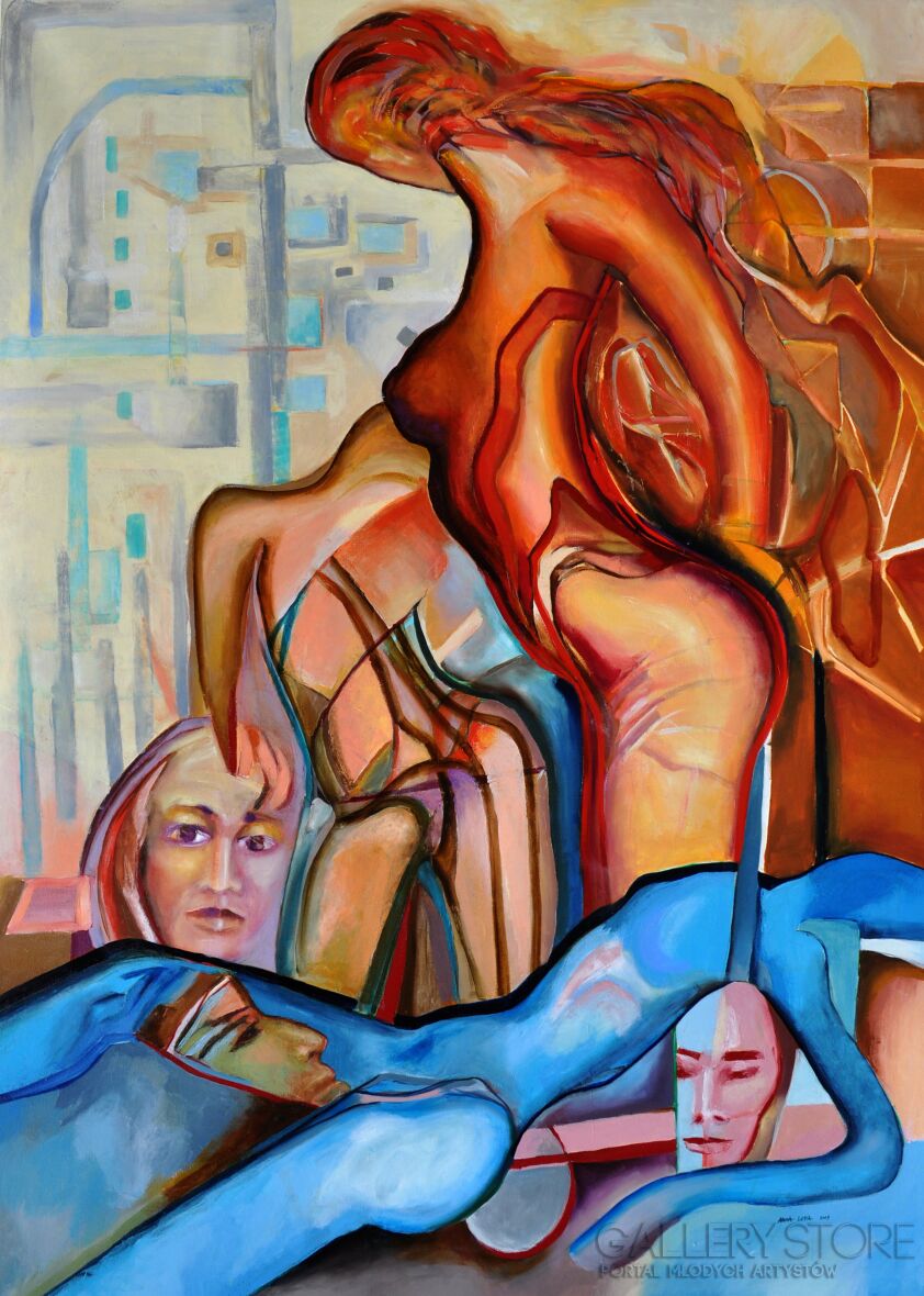 Anna Lupa-Suchy-Krople potu-Malarstwo