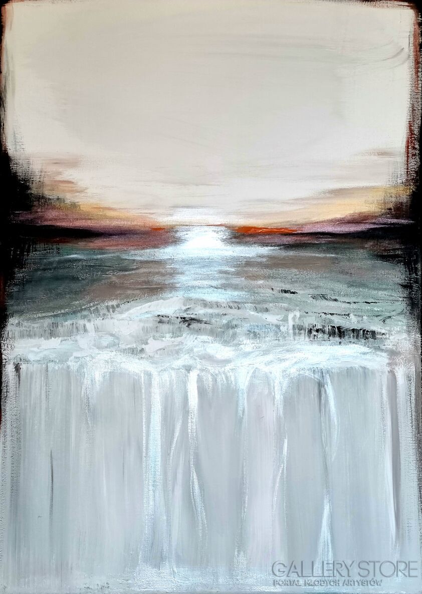 Bożena Sieczyńska-waterfall-Akryl