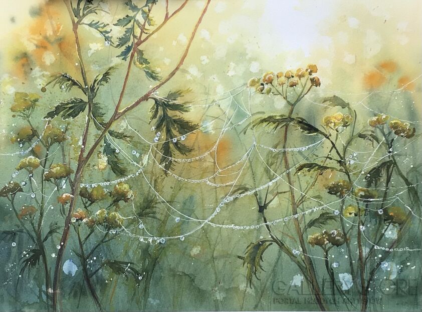 Bożenna Niewinowska-Po deszczu-Akwarela