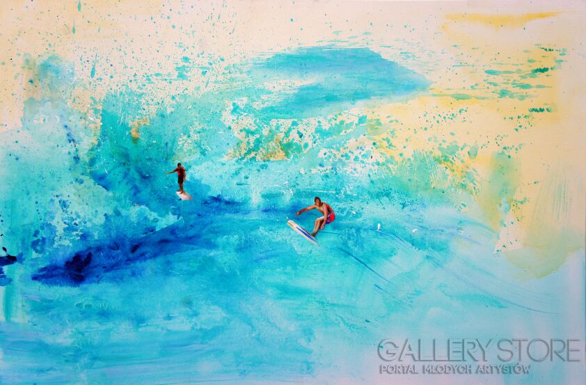 Eliza Kleczewska-Windsurfing-Akryl