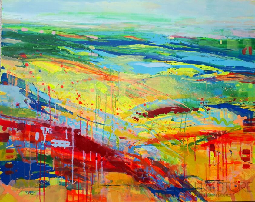 Elżbieta  Czerwińska-"Sunny morning" -Akryl