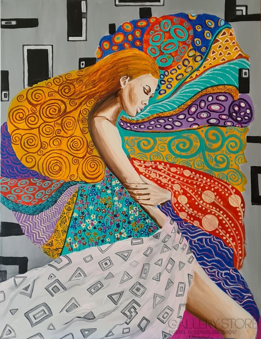 Ewa Nowiszewska-W klimacie p.Klimta l-Akryl