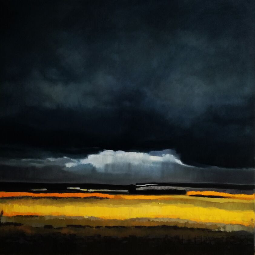 Iwona Greczka-"Obłoki II"-Olej