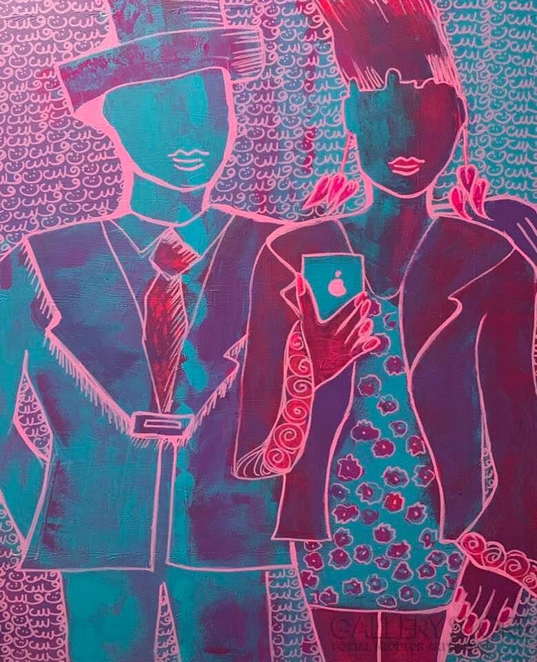 Iwona Molecka-Fushion week, selfie-Akryl