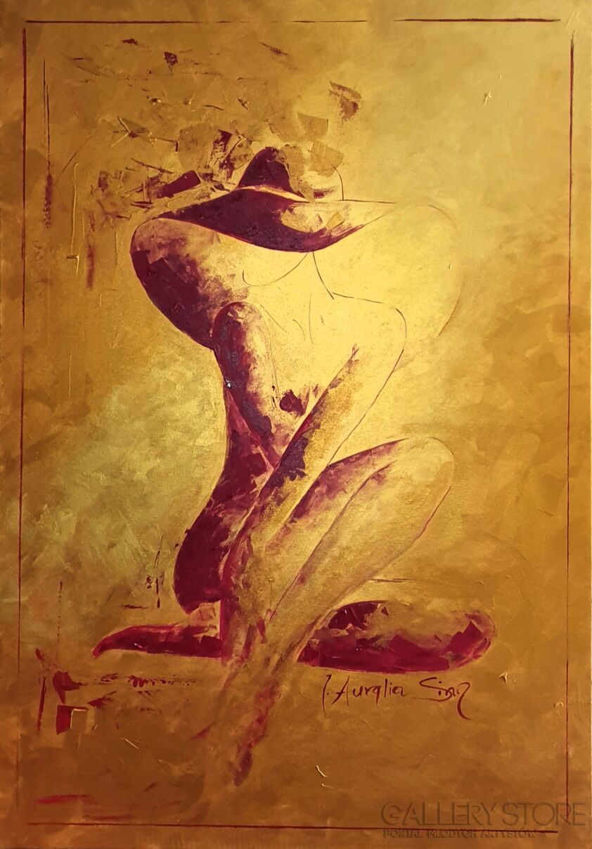 J. Aurelia Sikiewicz-Wojtaszek-GOLDEN LADY-Akryl