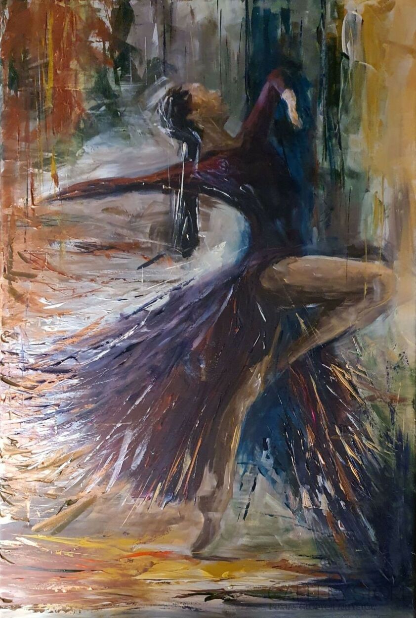 J. Aurelia Sikiewicz-Wojtaszek-PASJA TAŃCA-Akryl