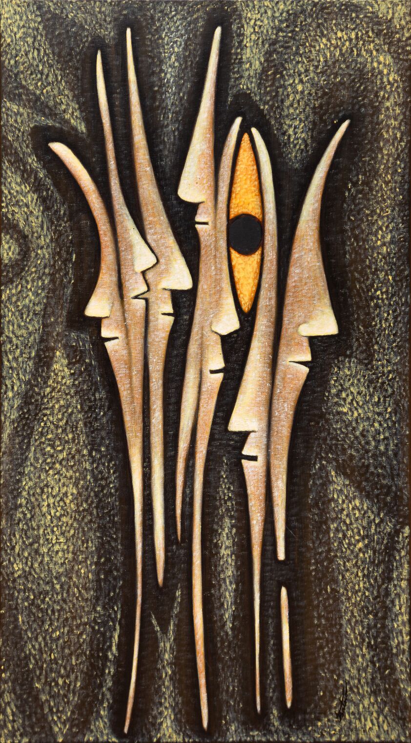 Janina Batko-" Maski 2 "-Olej