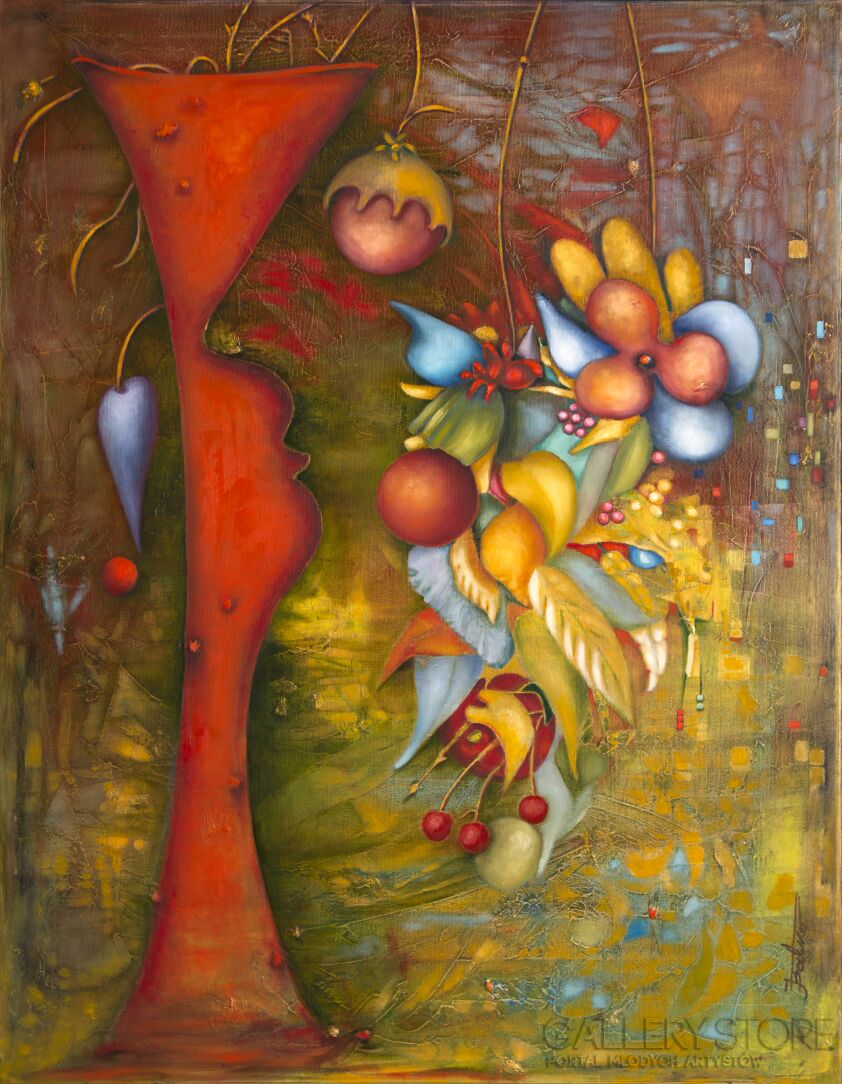 Janina Batko-"Natura ożywiona"-Olej