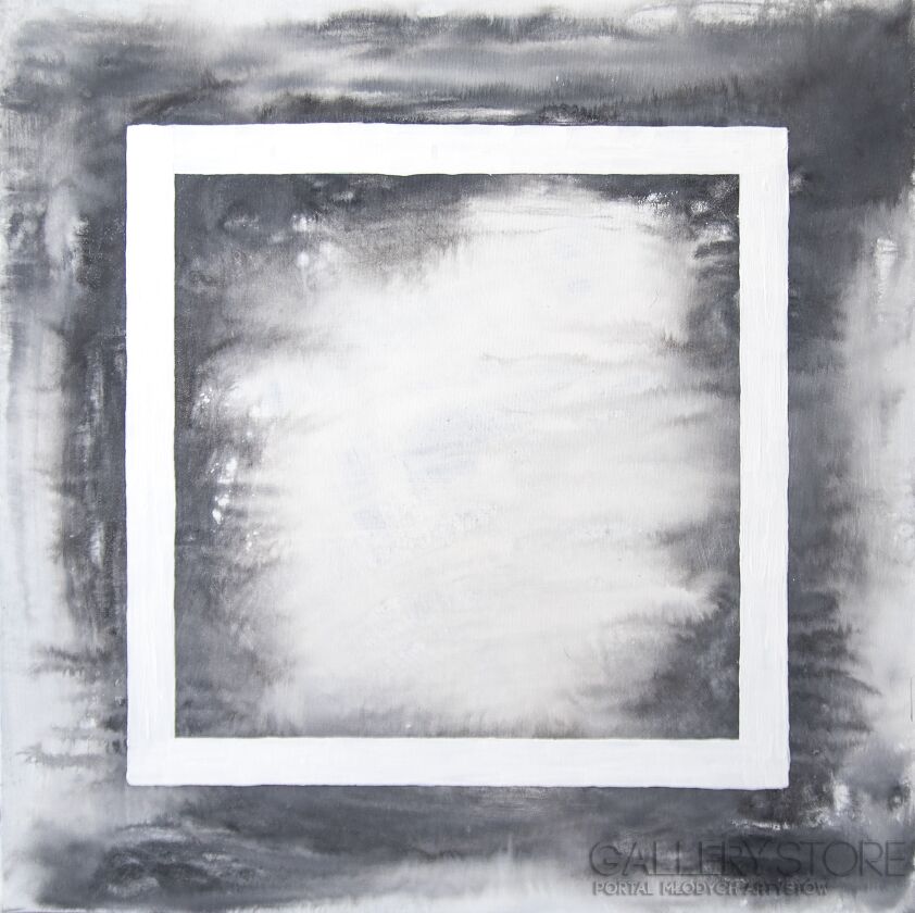 Joanna Kamila Kwiecień-BLACK & WHITE GEOMETRIC I-Akryl
