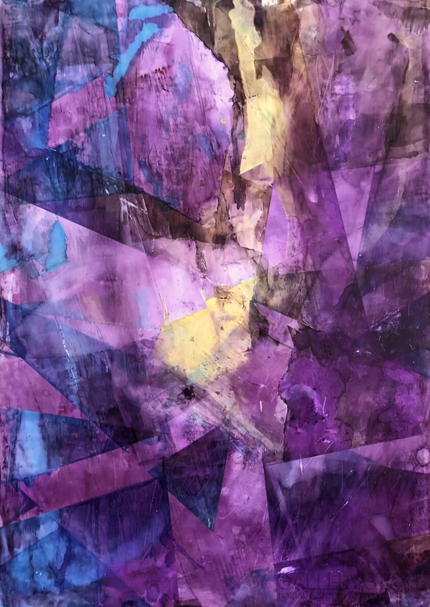 Joanna Wietrzycka-Geometric spaces 6-Technika mieszana