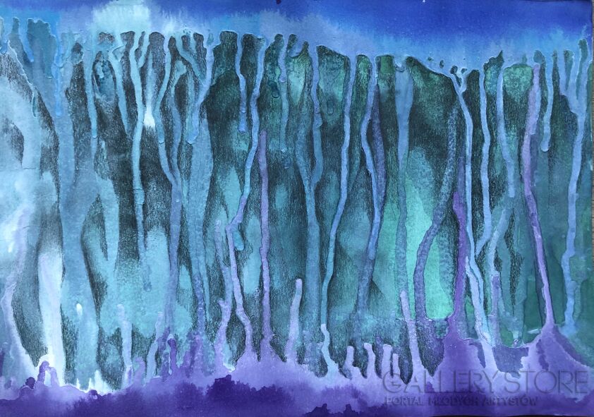 Joanna Wietrzycka-Mysterious forest-Technika mieszana