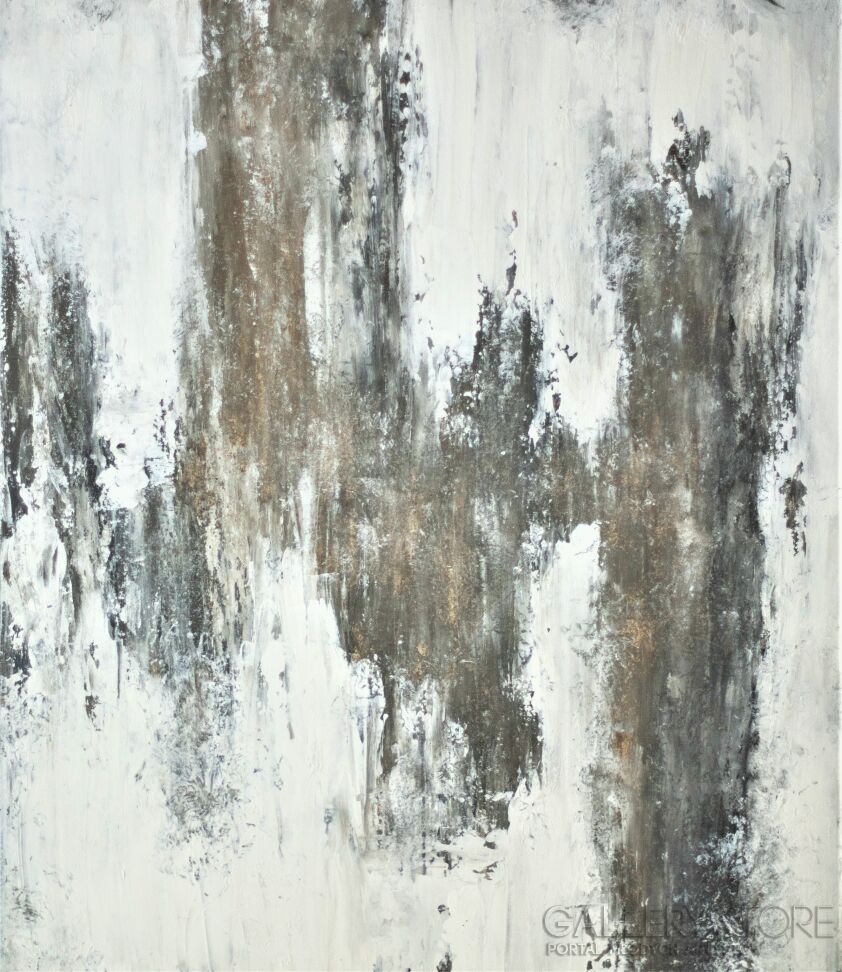 Justyna Mazur-Snowy Forest -Akryl