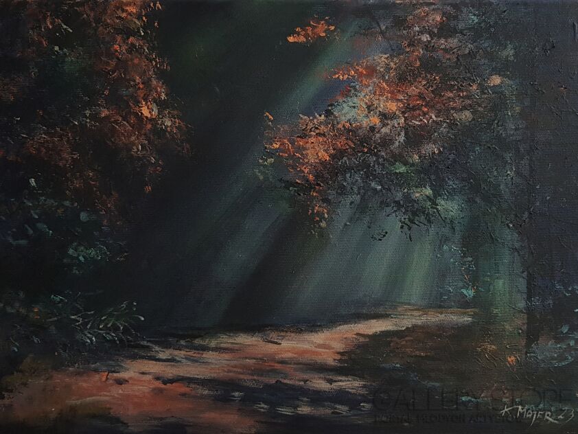 Karolina Majer-Leśna tajemnicza ścieżka-Akryl