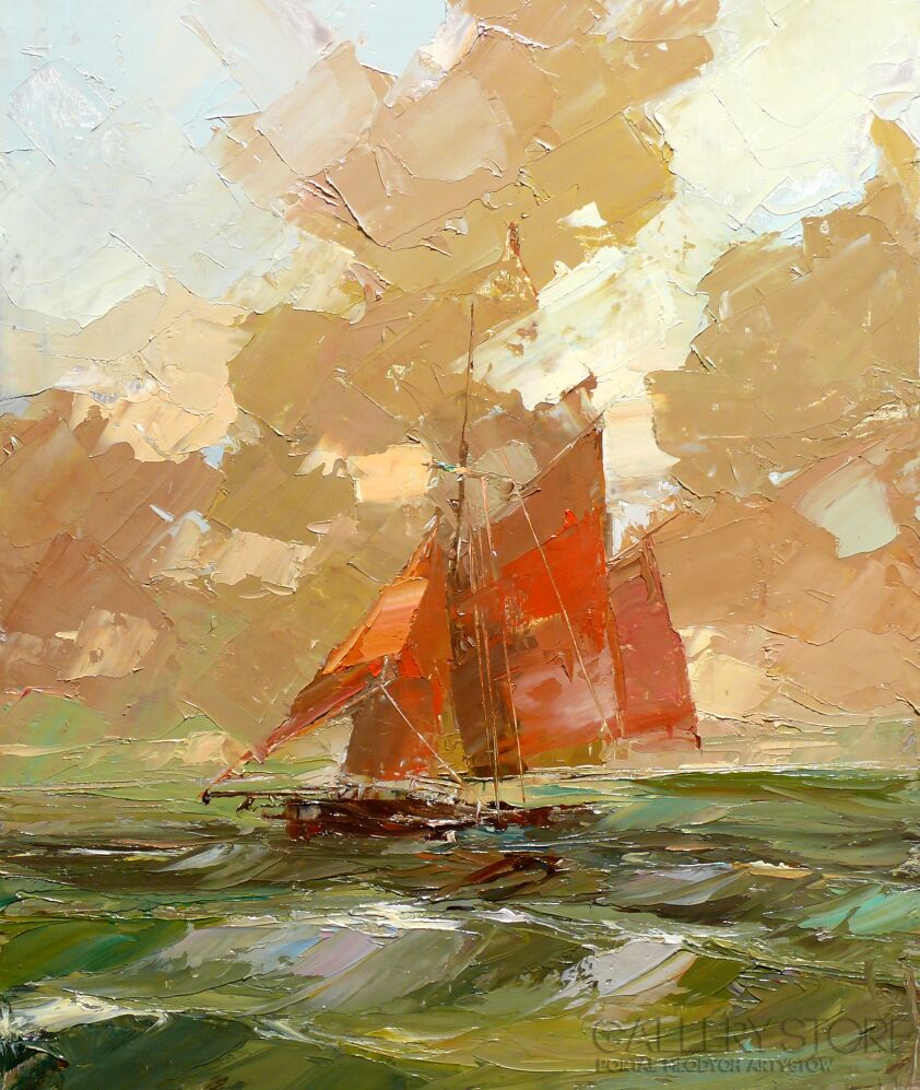 Krzysztof Tracz-Pejzaż morski_432-Olej