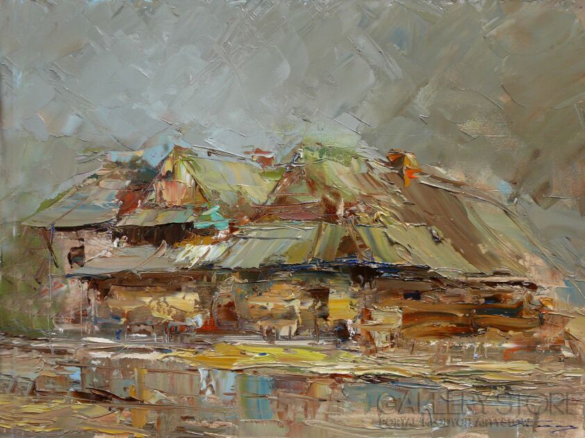 Krzysztof Tracz-Stare domy_1000-Olej