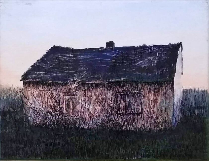 Maciej Szczurek-Maksymiuk-Opuszczony dom XXIII (Podlasie)-Akryl