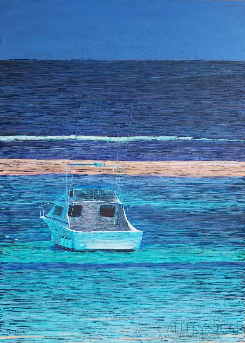 Mariusz Kitowski-Another Boat in Paradise-Akryl