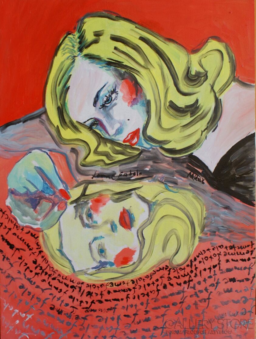 Marlena Kuć-Veronica w lustrze-Olej