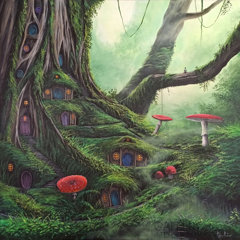 Martyna Mączka-Tam gdzie wolniej płynie czas-Giclee