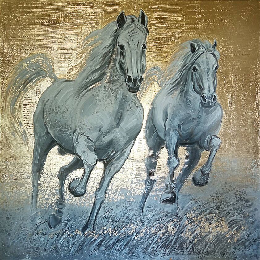 Marzena Kleszcz-Małysz-GALOP II-Technika mieszana