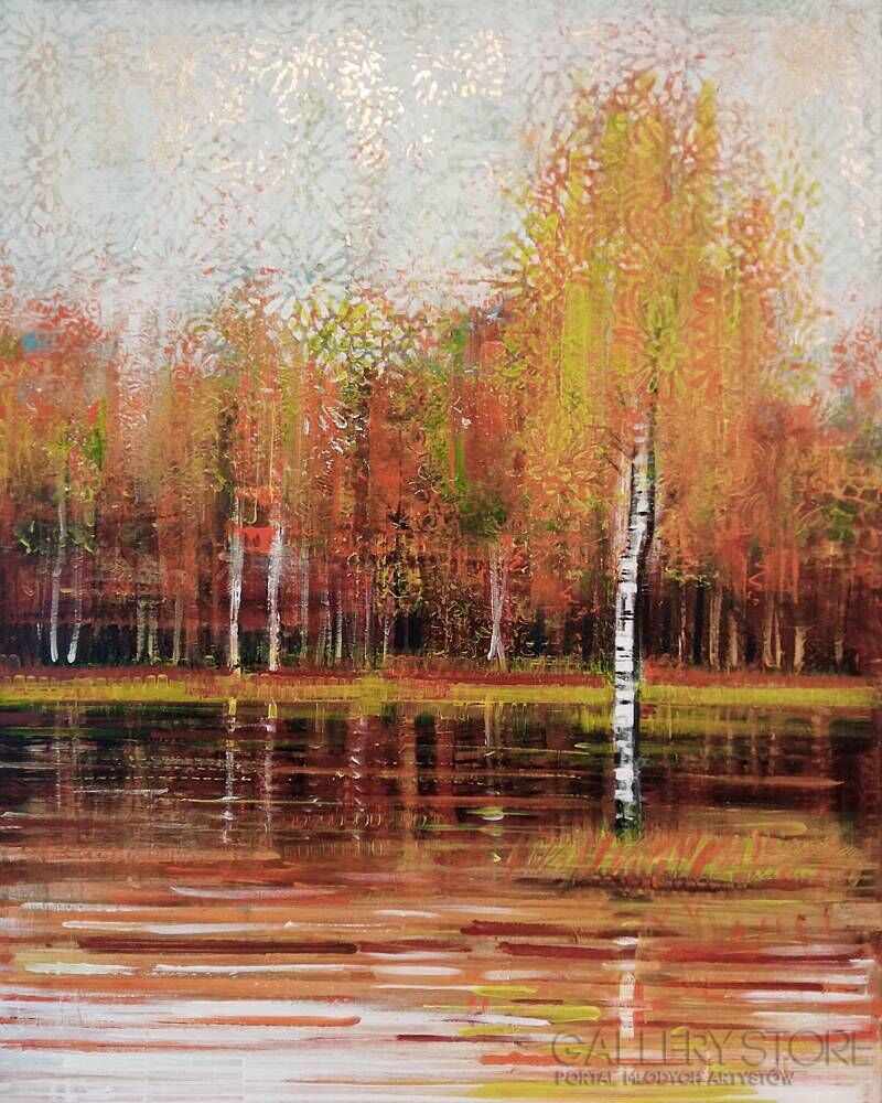 Marzena Kleszcz-Małysz-MIEDZIANE REFLEKSY II-Akryl