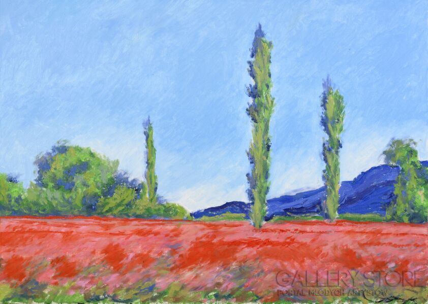 Mikołaj Juszczak-Poppy Field-Olej