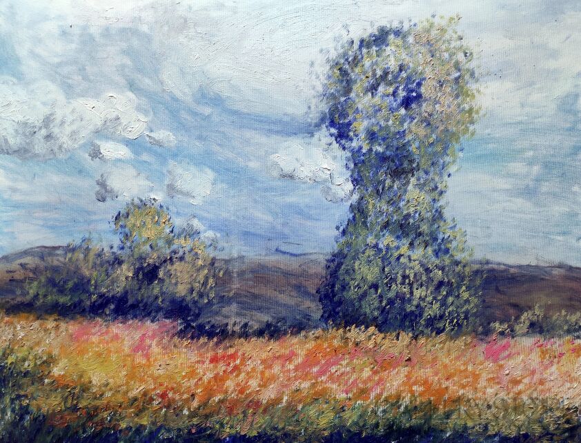 Mikołaj Juszczak-Wiosenny rozkwit.-Olej