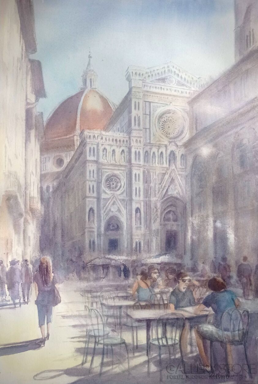Monika Borowicz-Florencja 1-Akwarela